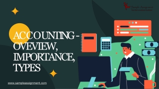 Accounting - Oveview, Importance, Types