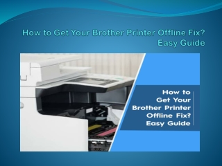 How to Get Your Brother Printer Offline Fix Easy Guide