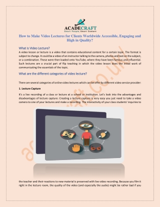 professional e-learning video solutions.
