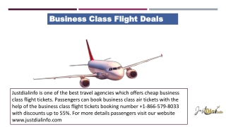 Business Class Flight Deals