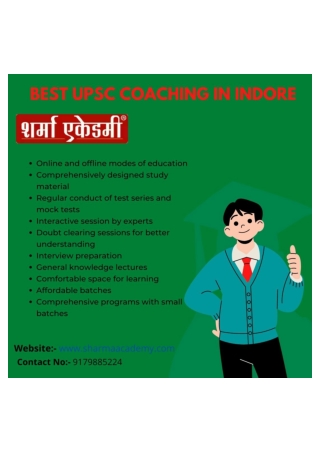 UPSC Coaching In Indore Sharma Academy