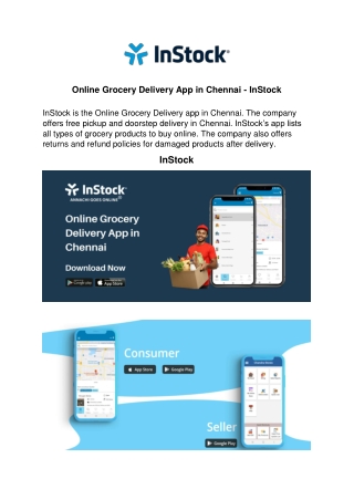 Online Grocery Delivery App in Chennai