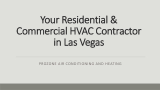 Your Residential & Commercial HVAC Contractor in Las