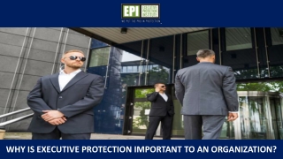 Why is Executive Protection Important to an Organization?