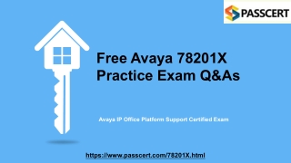 Avaya IP Office Platform Support 78201X Dumps