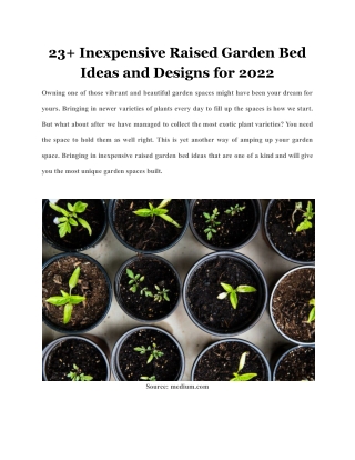 23  Inexpensive Raised Garden Bed Ideas and Designs for 2022