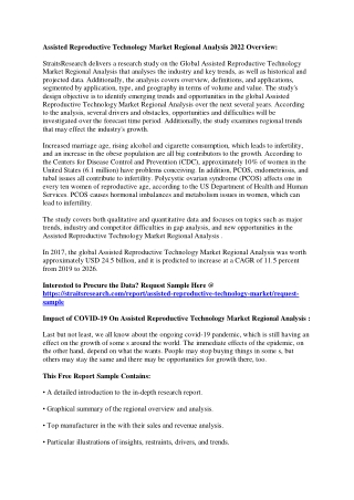 Assisted Reproductive Technology Market Regional Analysis