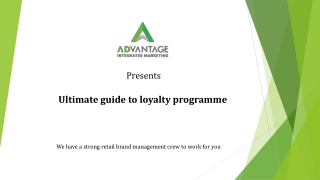 best guidelines to loyalty programmes