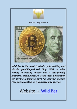 Wild Bet  Blog.wildbet.io