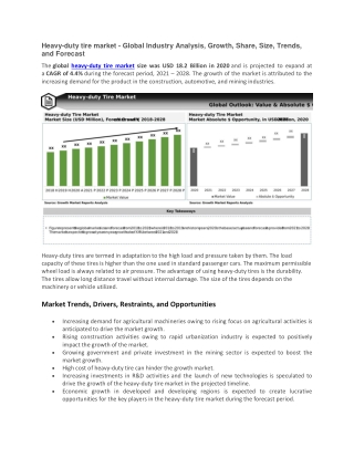 Heavy-duty Tire Market