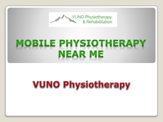 Mobile physiotherapy near me