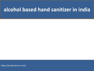 alcohol based hand sanitizer in india
