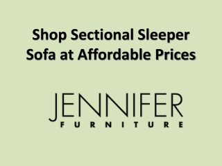Shop Sectional Sleeper Sofa at Affordable Prices