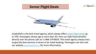 Senior Flight Deals