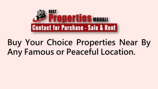 Best apartments for sale in Mohali