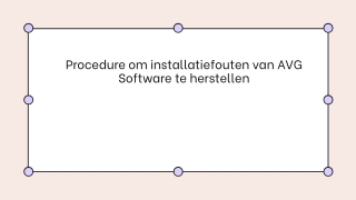 Procedure om installatiefouten van AVG Software te herstellen