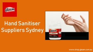 Hand sanitiser suppliers Sydney