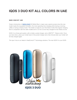 IQOS 3 DUO DEVICE