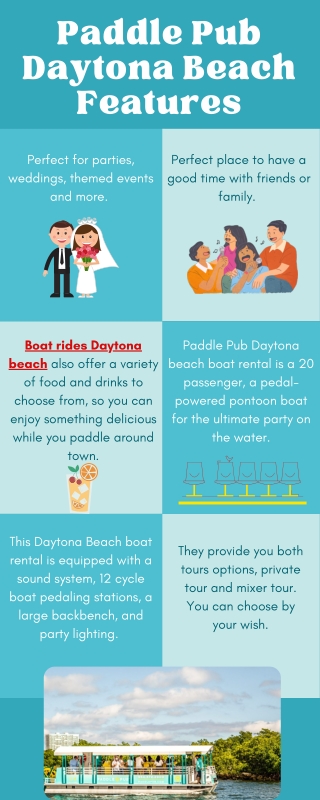 Paddle Pub Daytona Beach Features