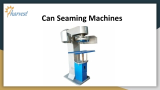 Can Seaming Machines