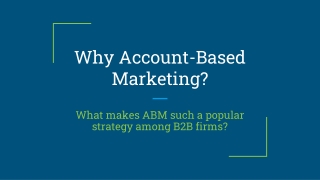 Why Account-Based Marketing_