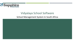 School Management System In South Africa