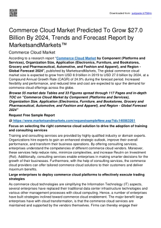 Commerce Cloud Market worth $USD 27.0 billion by 2024 - MnM