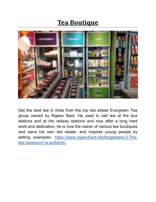 Tea Boutique