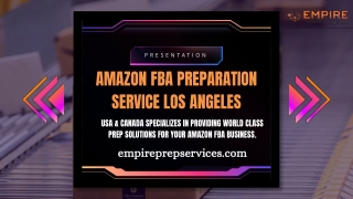 Amazon FBA Preparation Service Los Angeles