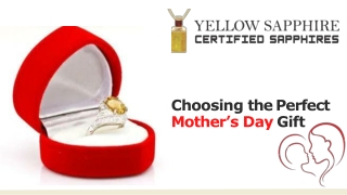 Yellow Sapphire Jewelry For Mother day Gift