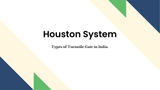 Kinds of Turnstile Gate in India