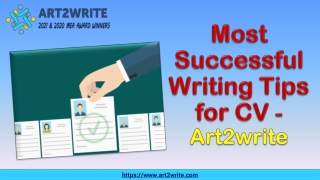 Most Successful Writing Tips for CV - Art2write