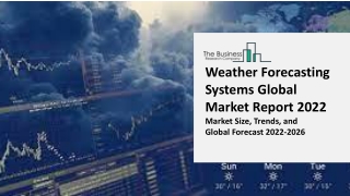 Weather Forecasting Systems Global Market Report 2022
