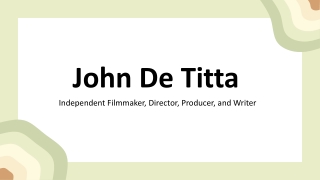 John De Titta - Provides Consultation in Leadership