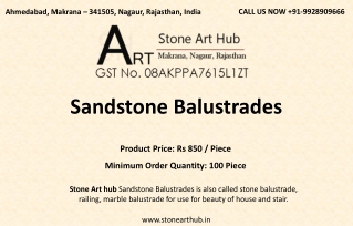 Sandstone Balustrades - Stone Art Hub