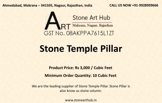 Stone Temple Pillar - Stone Art Hub