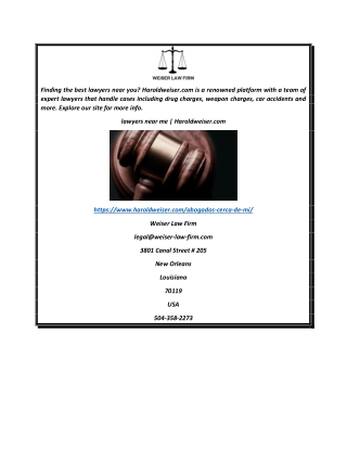 lawyers near me  Haroldweiser.com