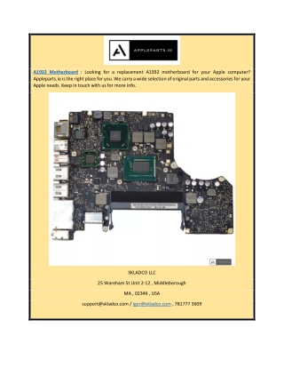 A1932 Motherboard | Appleparts.io
