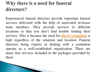 Direct Cremation