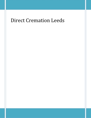 How to Direct Cremation Leeds