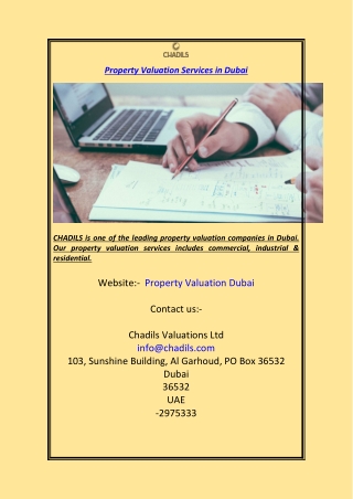 Property Valuation Services in Dubai