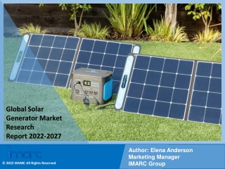 Solar Generator Market PDF, Size, Share, Trends, Industry Scope 2022-2027