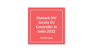 Numark NV Serato DJ Controller In India 2022