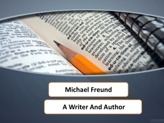 Michael Freund -  A Writer And Author