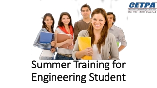 Summer Training for Engineering Student