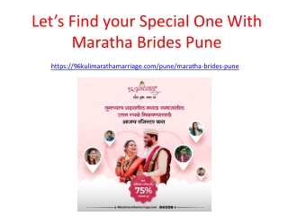 Find Profiles Of 96 Kuli Maratha Marriage Brides in Pune