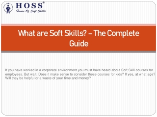 What are Soft Skills – The Complete Guide