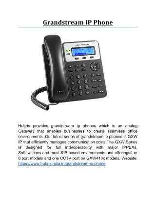 Grandstream IP Phone