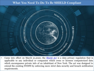 What You Need To Do To Be SHIELD Compliant