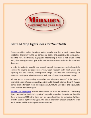 Best Led Strip Lights Ideas For Your Yatch (pdf)1